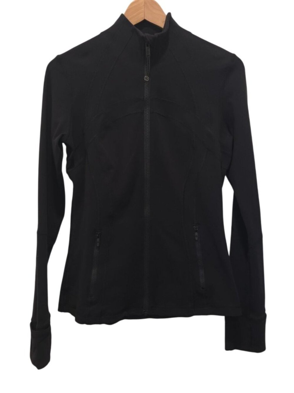 Lululemon Define Black Zip Front Slim Fit Athletic Technical Jacket Women's 8